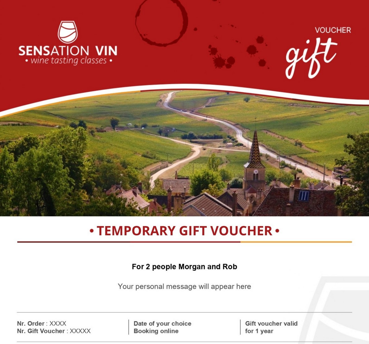 Sensation Vin digital wine workshop gift voucher: valid for one year